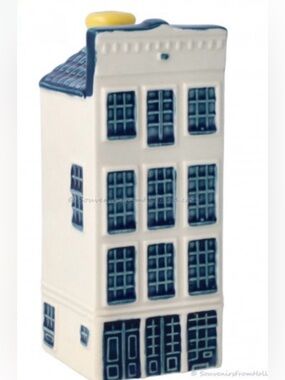 KLM Delft Blue House #47 Anne Frank House Amsterdam Miniature